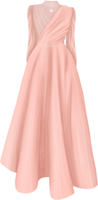 Watercolor Gown
